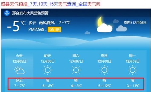 威县天气预报（威县天气预报未来15天）