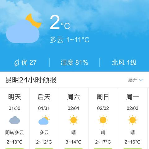 昆明天气预报30天(昆明天气预报30天一周) 昆明天气预报30天(昆明天气预报30天一周)